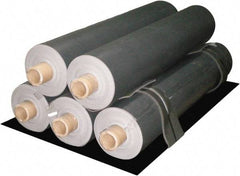 Singer Safety - 30' Long x 53" Wide x 0.11" Thick, Barium Sulfate Loaded Vinyl Roll - Federal Test Standard 191, Method 5903 Specification, Black - Eagle Tool & Supply