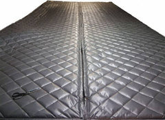 Singer Safety - 25' Long x 48" Wide, Fiberglass Roll - ASTM E-84 Specification, Metallic Gray - Eagle Tool & Supply