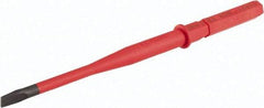 Wera - 7/32" x 0.039" Blade, 9mm Drive Slotted Screwdriver Bit - 6-1/4" OAL - Eagle Tool & Supply