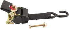 Erickson Manufacturing - 5-1/2' Long x 2" Wide, 4,000 Lb Basket Capacity, Polyester Web Sling - Black - Eagle Tool & Supply