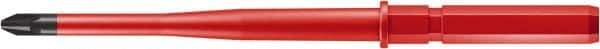 Wera - #1, Insulated Phillips 1,000 Volt Insulated Screwdriver Bit - 3/8" Drive, 6-1/4" OAL - Eagle Tool & Supply