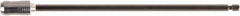 Wiha - 1/4" Insert, Hex Drive Bit Adapter - Magnetic, Quick Release, 9" OAL - Eagle Tool & Supply