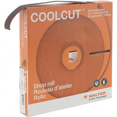 WALTER Surface Technologies - 1" x 50 Yd 80 Grit Aluminum Oxide Cloth Roll - J Weighted Backing - Eagle Tool & Supply