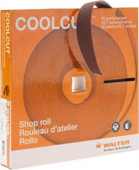 WALTER Surface Technologies - 1" x 50 Yd 120 Grit Aluminum Oxide Cloth Roll - J Weighted Backing - Eagle Tool & Supply