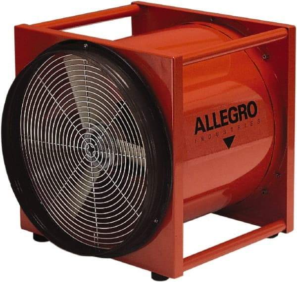 Allegro - 16" Inlet, Electric AC Axial Blower - 1.5 hp, 4,839 CFM (Free Air), Explosion Proof, 230 Max Voltage Rating - Eagle Tool & Supply