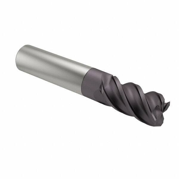 M.A. Ford - 1/2", 4 Flute, Single End, Solid Carbide, 0.06" Corner Radius End Mill - 3" OAL, 35/38° Helix, Right Hand Flute, 1-1/4" LOC, Right Hand Cut - Eagle Tool & Supply