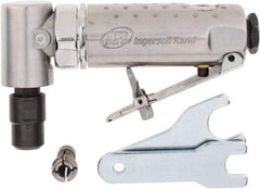 Ingersoll-Rand - 1/4" Collet, Angle Handle, Angle Air Die Grinder - 21,000 RPM, Front Exhaust, 24 CFM, 0.25 hp, 1/4" Inlet - Eagle Tool & Supply