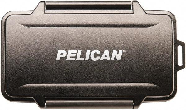 Pelican Products, Inc. - 4-51/64" Wide x 39/64" High, Memory Card Case - Black, Polycarbonate - Eagle Tool & Supply