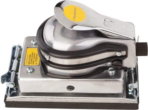 Value Collection - 8,000 OPM, 4 CFM Air Consumption, 90 psi Air Pressure, Palm Air Orbital Sander - Rectangular Pad, 1/4 NPT Inlet - Eagle Tool & Supply