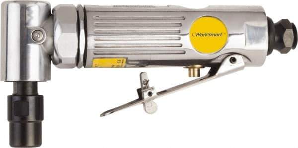 Value Collection - 1/4" Collet, Angle Handle, Air Angle Die Grinder - 22,000 RPM, Front Exhaust, 4 CFM, 0.3 hp, 90 psi, 1/4 NPT Inlet - Eagle Tool & Supply