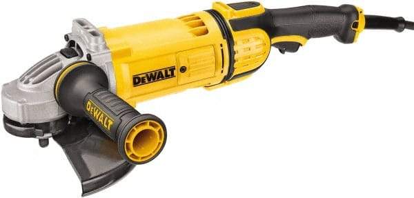 DeWALT - 9" Wheel Diam, 6,500 RPM, Corded Angle & Disc Grinder - 5/8-11 Spindle, 120 Volts - Eagle Tool & Supply