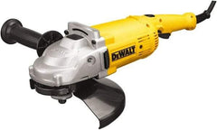 DeWALT - 9" Wheel Diam, 6,500 RPM, Corded Angle & Disc Grinder - 5/8-11 Spindle, 120 Volts - Eagle Tool & Supply