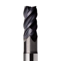 Seco - 10mm, 4 Flute, Single End, Solid Carbide, 0.4mm Corner Radius End Mill - 75mm OAL, 44° Helix, Right Hand Flute, 20mm LOC, Right Hand Cut, 30mm Extended Reach - Eagle Tool & Supply