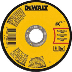 DeWALT - 7" 60 Grit Aluminum Oxide Cutoff Wheel - 0.045" Thick, 7/8" Arbor, 8,700 Max RPM, Use with Angle Grinders - Eagle Tool & Supply