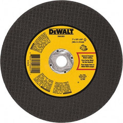 DeWALT - 7" 24 Grit Aluminum Oxide Cutoff Wheel - 1/8" Thick, 5/8" Arbor, 8,700 Max RPM, Use with Angle Grinders - Eagle Tool & Supply