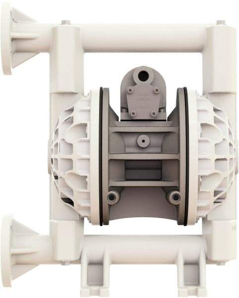 Versa-Matic - 1" NPT, Air Operated Diaphragm Pump - Buna-N Diaphragm, Polypropylene Housing - Eagle Tool & Supply