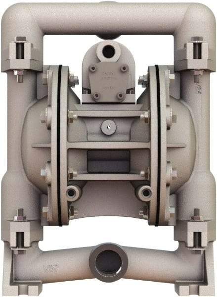 Versa-Matic - 1" NPT, Air Operated Diaphragm Pump - Santoprene Diaphragm, Aluminum Housing - Eagle Tool & Supply