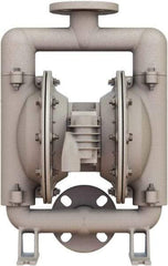 Versa-Matic - 1-1/4 \x96 1-1/2 NPT, Air Operated Diaphragm Pump - PTFE Diaphragm, Aluminum Housing - Eagle Tool & Supply