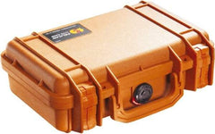Pelican Products, Inc. - 8-11/32" Wide x 3-25/32" High, Clamshell Hard Case - Orange, Polyethylene - Eagle Tool & Supply