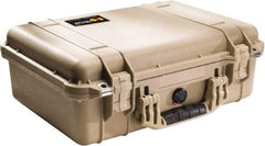 Pelican Products, Inc. - 14-1/16" Wide x 6-15/16" High, Clamshell Hard Case - Tan, Polyethylene - Eagle Tool & Supply