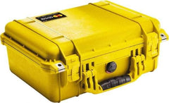 Pelican Products, Inc. - 13" Wide x 6-53/64" High, Clamshell Hard Case - Yellow, Polyethylene - Eagle Tool & Supply