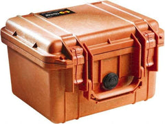 Pelican Products, Inc. - 9-11/16" Wide x 6-7/8" High, Clamshell Hard Case - Orange, Polyethylene - Eagle Tool & Supply