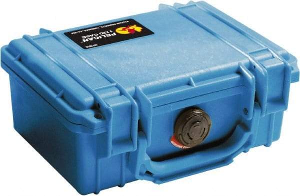 Pelican Products, Inc. - 6-49/64" Wide x 3-7/8" High, Clamshell Hard Case - Blue, Polyethylene - Eagle Tool & Supply