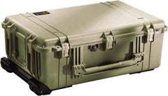 Pelican Products, Inc. - 20-15/32" Wide x 12-29/64" High, Clamshell Hard Case - Olive, Polyethylene - Eagle Tool & Supply