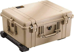 Pelican Products, Inc. - 19-11/16" Wide x 11-7/8" High, Clamshell Hard Case - Tan, Polyethylene - Eagle Tool & Supply