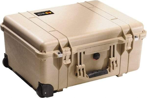 Pelican Products, Inc. - 17-59/64" Wide x 10-27/64" High, Clamshell Hard Case - Tan, Polyethylene - Eagle Tool & Supply