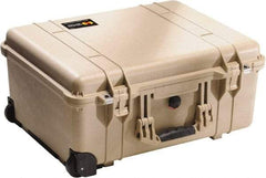 Pelican Products, Inc. - 17-59/64" Wide x 10-27/64" High, Clamshell Hard Case - Tan, Polyethylene - Eagle Tool & Supply