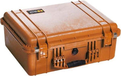 Pelican Products, Inc. - 17-13/64" Wide x 8-13/32" High, Clamshell Hard Case - Orange, Polyethylene - Eagle Tool & Supply