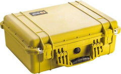 Pelican Products, Inc. - 15-49/64" Wide x 7-13/32" High, Clamshell Hard Case - Yellow, Polyethylene - Eagle Tool & Supply