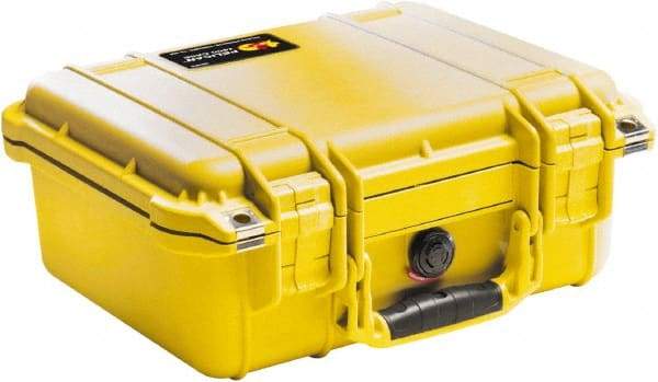 Pelican Products, Inc. - 11-5/8" Wide x 6" High, Clamshell Hard Case - Yellow, Polyethylene - Eagle Tool & Supply