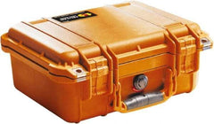 Pelican Products, Inc. - 11-5/8" Wide x 6" High, Clamshell Hard Case - Orange, Polyethylene - Eagle Tool & Supply