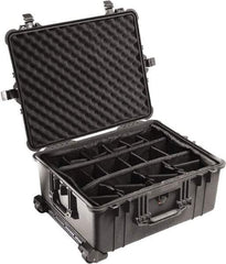 Pelican Products, Inc. - 19-11/16" Wide x 11-7/8" High, Clamshell Hard Case - Black, Polyethylene - Eagle Tool & Supply