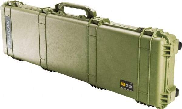 Pelican Products, Inc. - 16" Wide x 6-1/8" High, Long Gun Case - Olive, Polyethylene - Eagle Tool & Supply