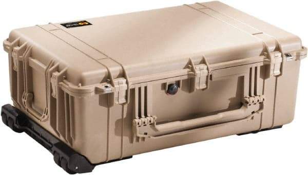 Pelican Products, Inc. - 20-15/32" Wide x 12-29/64" High, Clamshell Hard Case - Tan, Polyethylene - Eagle Tool & Supply