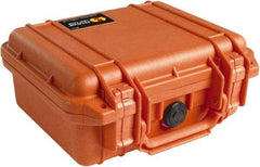 Pelican Products, Inc. - 9-11/16" Wide x 4-7/8" High, Clamshell Hard Case - Orange, Polyethylene - Eagle Tool & Supply