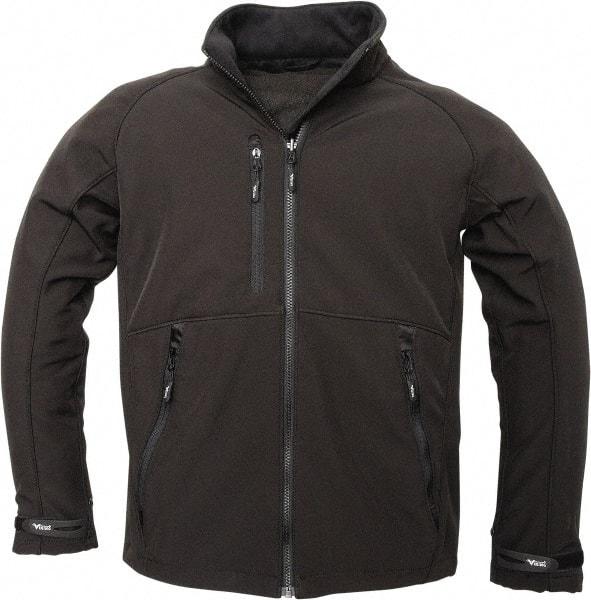 Viking - Size 3XL Cold Weather Jacket - Black, Polyester, Zipper Closure, 55" Chest - Eagle Tool & Supply