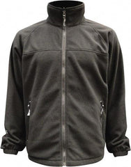 Viking - Size XL, Black, Rain, Wind Resistant Jacket - 47" Chest, 3 Pockets, Detachable Hood - Eagle Tool & Supply