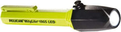 Pelican Products, Inc. - White LED Bulb, 34 Lumens, Industrial/Tactical Flashlight - Yellow Plastic Body, 2 AAA Alkaline Batteries Included - Eagle Tool & Supply
