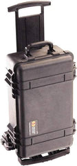 Pelican Products, Inc. - 24-1/4" Wide x 11-3/4" High, Clamshell Hard Case - Black, Polypropylene - Eagle Tool & Supply