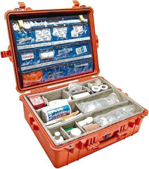 Pelican Products, Inc. - 19-23/64" Wide x 8-51/64" High, Clamshell Hard Case - Orange, Polypropylene - Eagle Tool & Supply