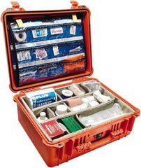 Pelican Products, Inc. - 17-13/64" Wide x 8-13/32" High, Clamshell Hard Case - Orange, Polypropylene - Eagle Tool & Supply