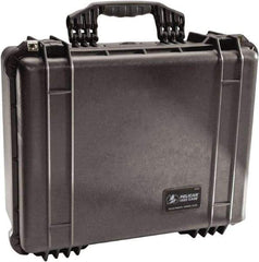 Pelican Products, Inc. - 17-13/64" Wide x 8-13/32" High, Clamshell Hard Case - Black, Polypropylene - Eagle Tool & Supply
