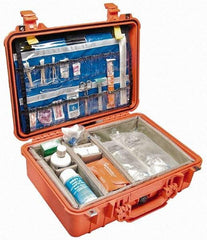 Pelican Products, Inc. - 14-1/16" Wide x 6-15/16" High, Clamshell Hard Case - Orange, Polypropylene - Eagle Tool & Supply