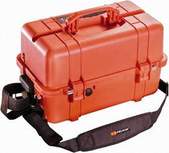 Pelican Products, Inc. - 12-47/64" Wide x 12-3/4" High, Clamshell Hard Case - Orange, Polypropylene - Eagle Tool & Supply