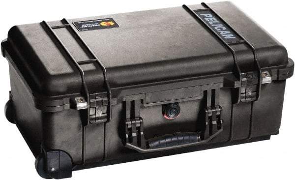 Pelican Products, Inc. - 13-13/16" Wide x 9" High, Clamshell Hard Case - Black, Polypropylene - Eagle Tool & Supply