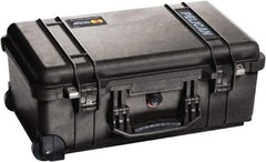 Pelican Products, Inc. - 13-13/16" Wide x 9" High, Clamshell Hard Case - Black, Polypropylene - Eagle Tool & Supply